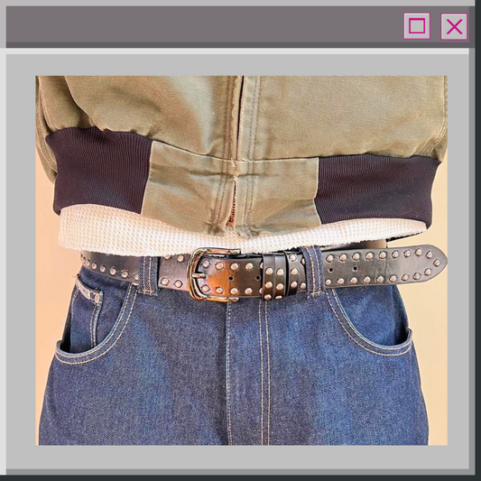 Black Studded Style Belt