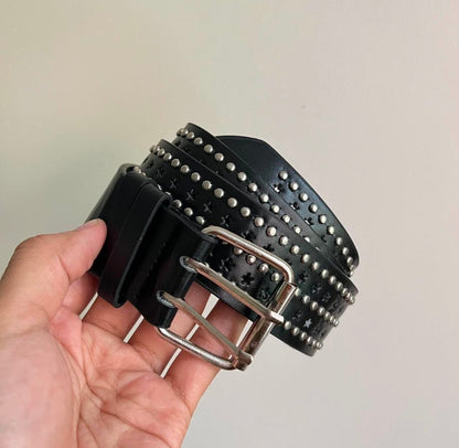 Black Multi Studded Belt