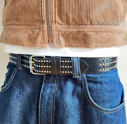 Black Multi Studded Belt