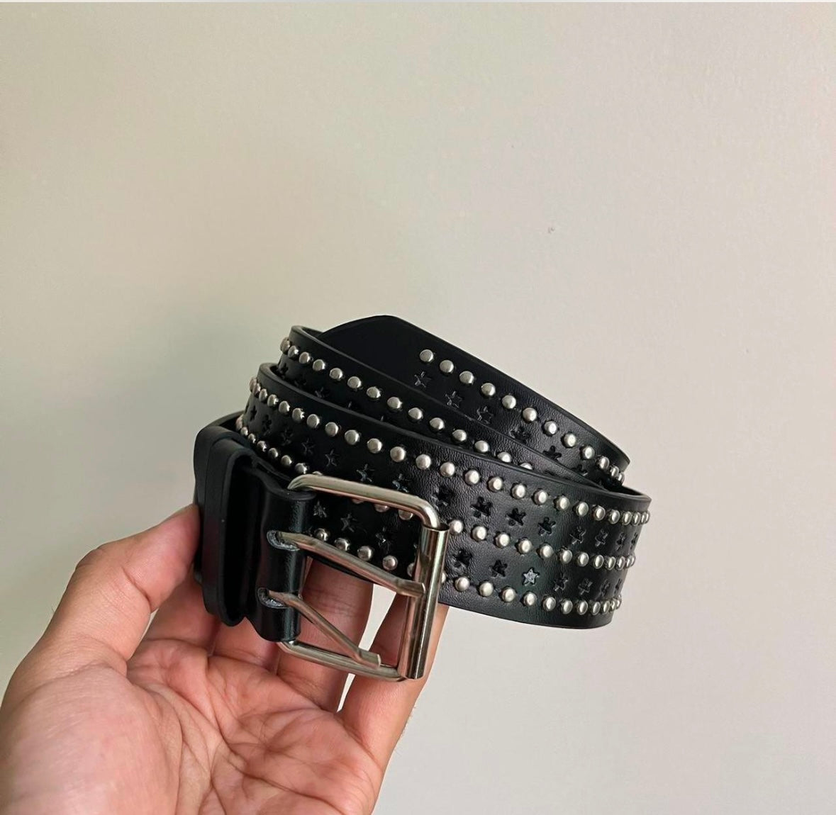 Black Multi Studded Belt