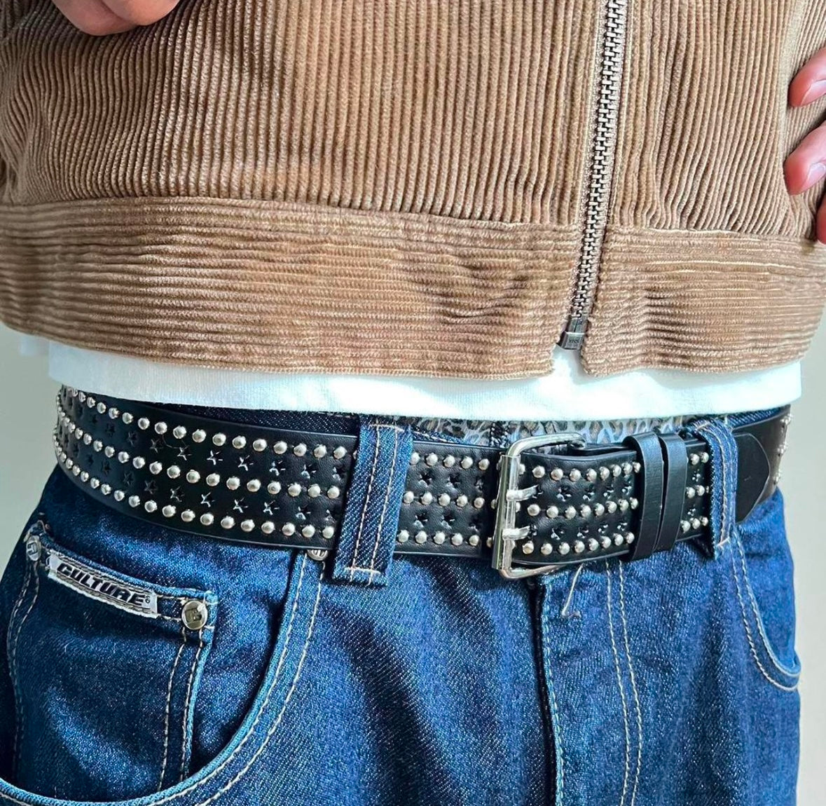 Black Multi Studded Belt