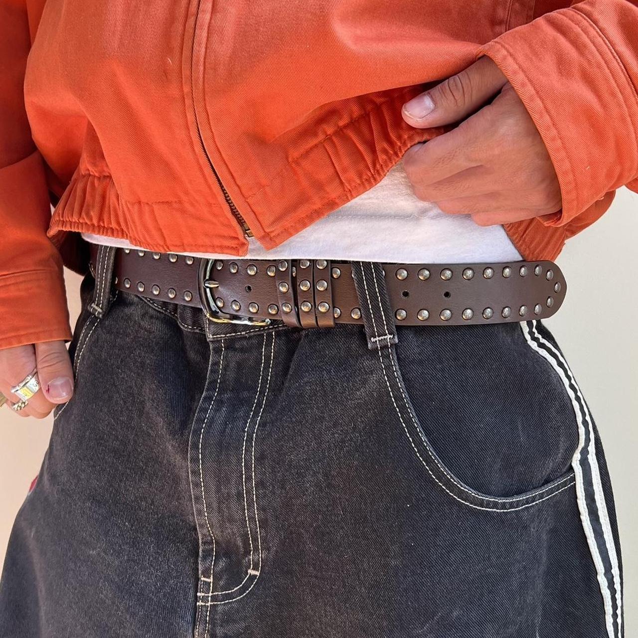 Brown Studded Style Belt