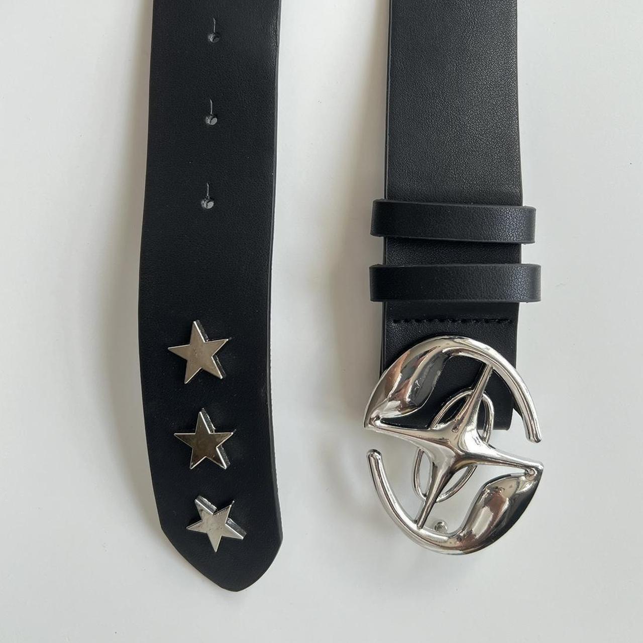 Black Star Circle Western Style Belt